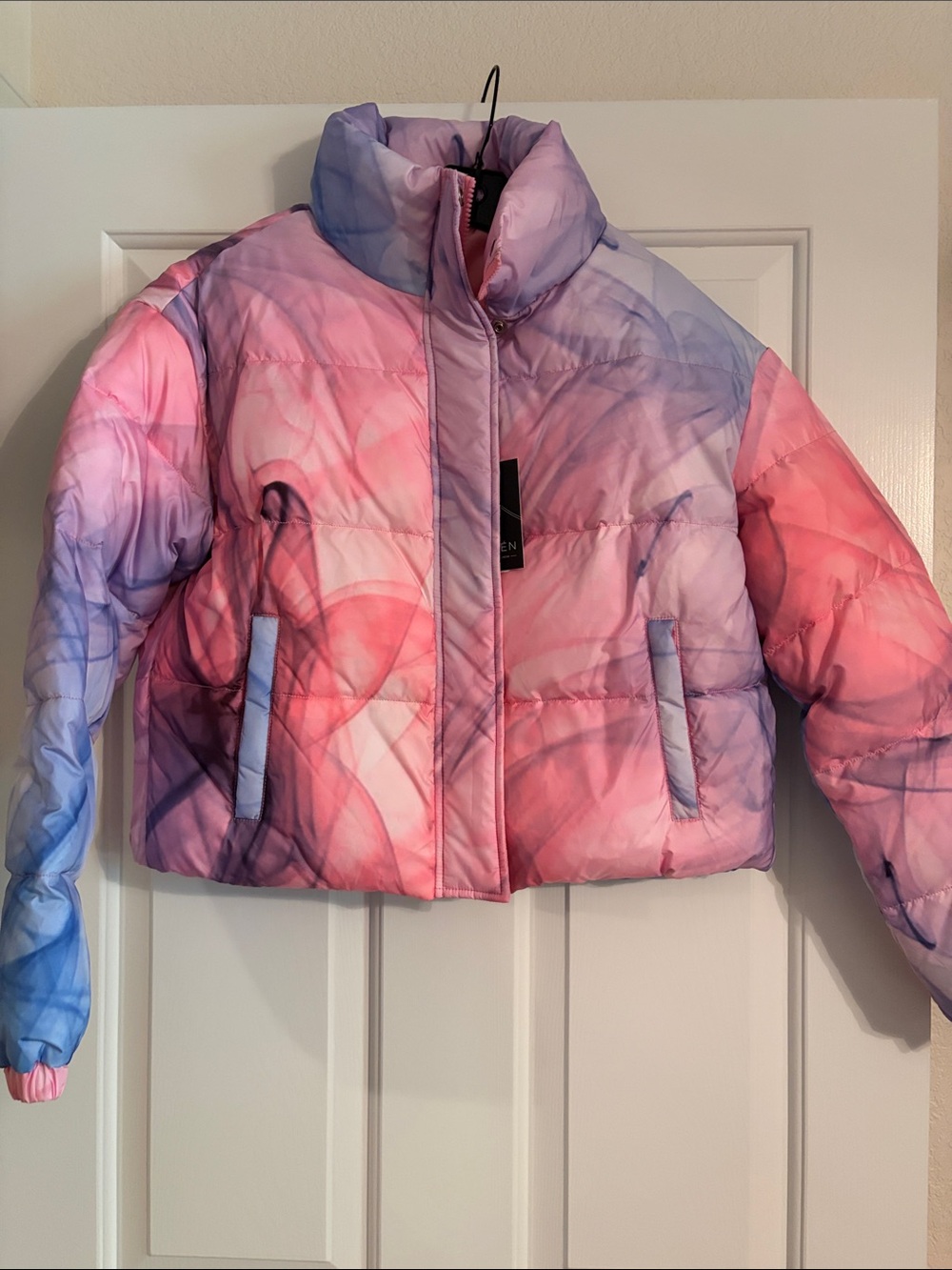 NEW Nubyen Pink & Purple Puffer Jacket